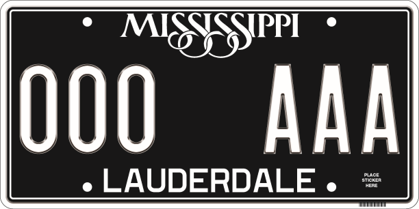 blackout passenger plate