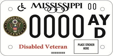 Disabled American Veteran Motorcycle - Army