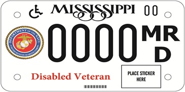 Disabled American Veteran Motorcycle - Marine