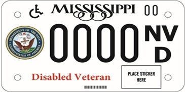 Disabled American Veteran Motorcycle - Navy