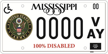 100% Disabled Veteran Army