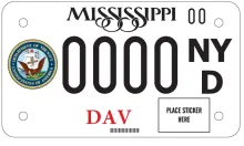Disabled Veteran Motorcycle - Navy