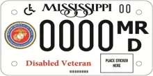 Disabled American Veteran Motorcycle - Marine