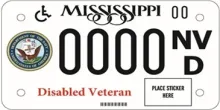 Disabled American Veteran Motorcycle - Navy