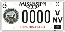 100% Disabled Veteran Navy